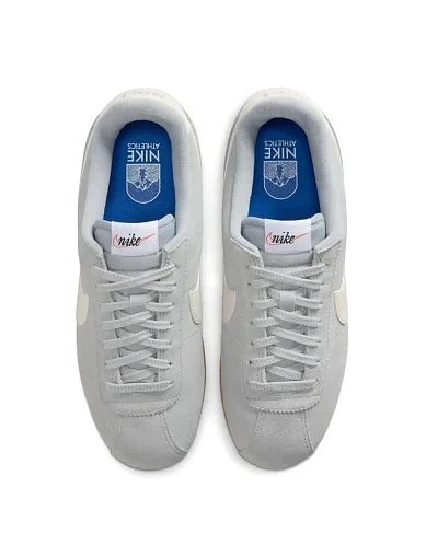 Женские кроссовки Nike W NIKE CORTEZ SUEDE кожаные серые - фото 4 - Miraton
