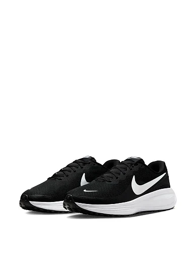 Мужские кроссовки Nike REVOLUTION 9 текстильные черные - фото 3 - Miraton