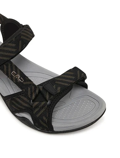 Мужские сандалии CMP HAMAL HIKING SANDAL из экокожи черные - фото 6 - Miraton