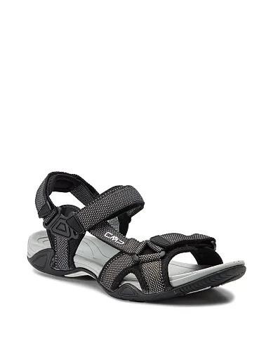 Мужские сандалии CMP HAMAL HIKING SANDAL из экокожи черные - фото 2 - Miraton