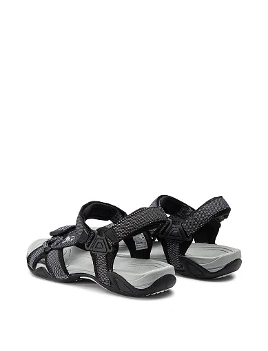 Мужские сандалии CMP HAMAL HIKING SANDAL из экокожи черные - фото 3 - Miraton