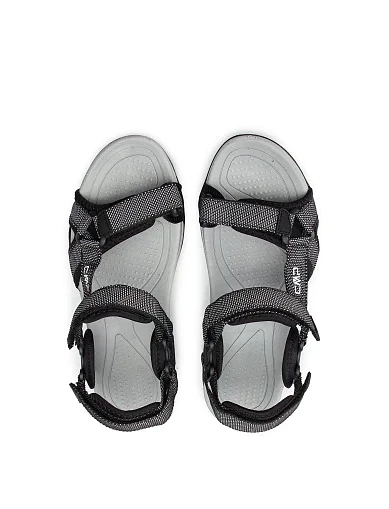 Мужские сандалии CMP HAMAL HIKING SANDAL из экокожи черные - фото 4 - Miraton