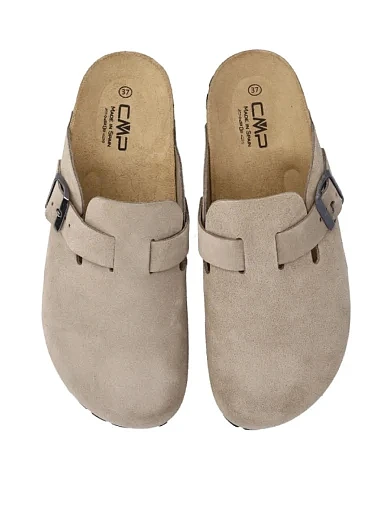 Женские сабо CMP NAVARRO SLIPPERS замшевые бежевые - фото 5 - Miraton