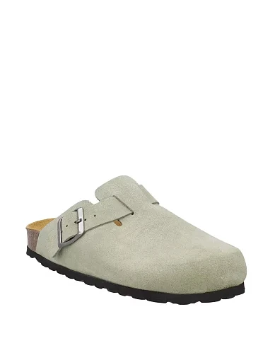 Женские сабо CMP NAVARRO SLIPPERS замшевые зеленые - фото 2 - Miraton