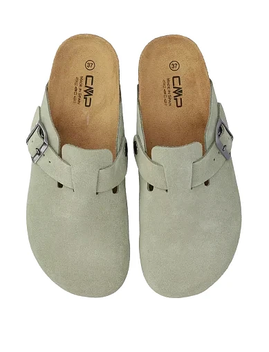 Женские сабо CMP NAVARRO SLIPPERS замшевые зеленые - фото 5 - Miraton