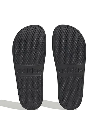 Мужские шлепанцы Adidas ADILETTE AQUA из экокожи черные - фото 3 - Miraton