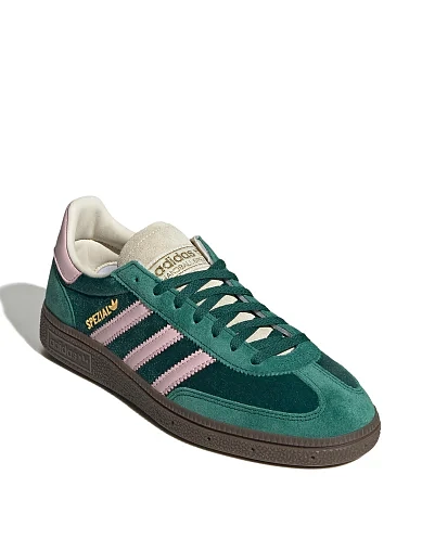 Женские кеды Adidas HANDBALL SPEZIAL кожаные зеленые - фото 3 - Miraton