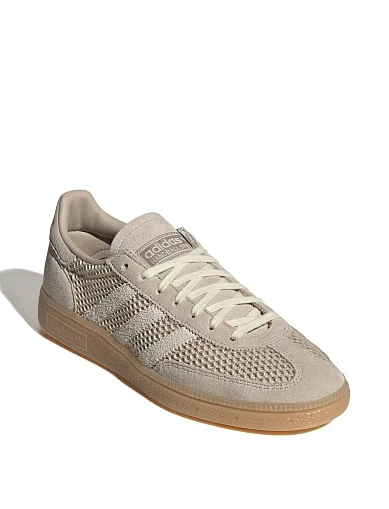 Женские кеды Adidas HANDBALL SPEZIAL кожаные бежевые - фото 3 - Miraton