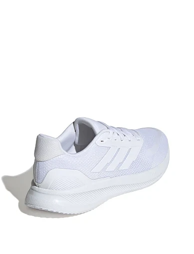 Мужские кроссовки Adidas RUNFALCON 5 текстильные белые - фото 5 - Miraton