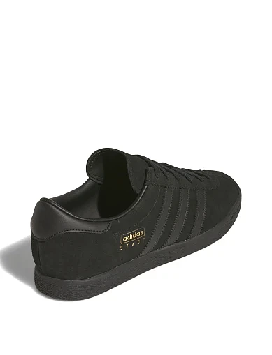 Чоловічі кеди Adidas STADT шкіряні чорні (JI1881) - фото 3 - Miraton