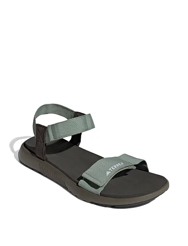 Мужские сандалии Adidas TERREX HYDROTERRA LIGHT текстильные зеленые - фото 4 - Miraton