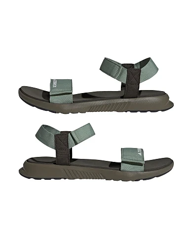 Мужские сандалии Adidas TERREX HYDROTERRA LIGHT текстильные зеленые - фото 7 - Miraton