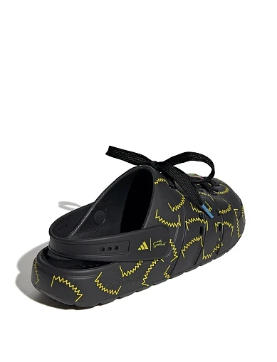 Женские шлепанцы Adidas ADILETTE CLOG текстильные черные - фото 5 - Miraton