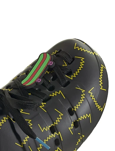 Женские шлепанцы Adidas ADILETTE CLOG текстильные черные - фото 7 - Miraton