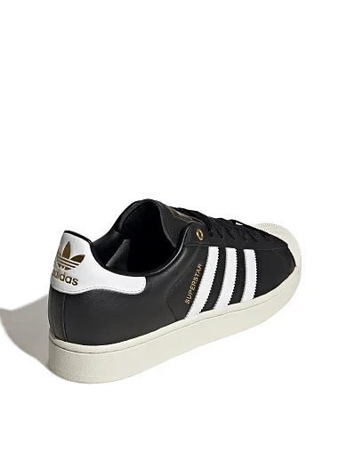 Мужские кеды Adidas SUPERSTAR II кожаные черные - фото 4 - Miraton