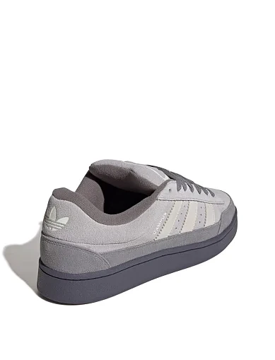 Мужские кеды Adidas CAMPUS кожаные серые - фото 4 - Miraton