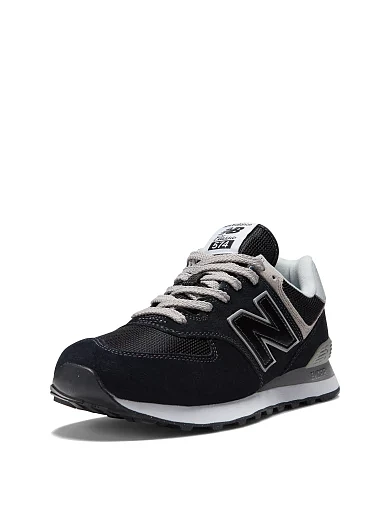 Мужские кроссовки New Balance ML574EVB замшевые черные - фото 5 - Miraton