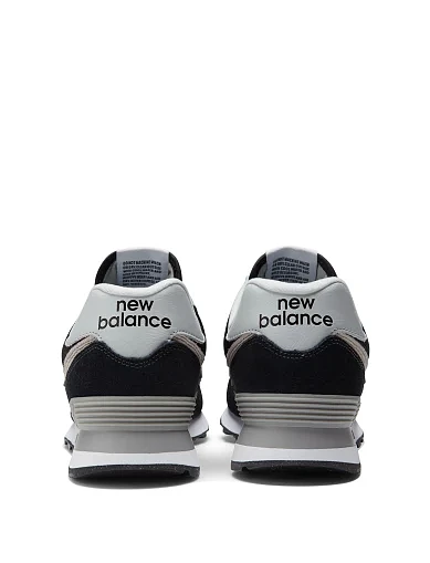 Мужские кроссовки New Balance ML574EVB замшевые черные - фото 6 - Miraton