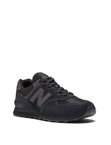 Мужские кроссовки New Balance ML574EVE замшевые черные - фото 2 - Miraton