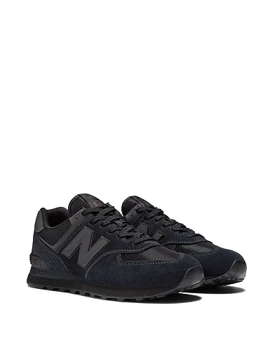 Мужские кроссовки New Balance ML574EVE замшевые черные - фото 3 - Miraton