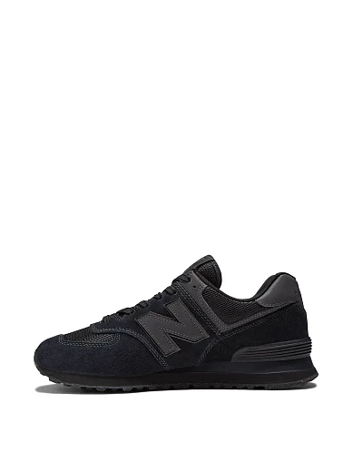 Мужские кроссовки New Balance ML574EVE замшевые черные - фото 4 - Miraton