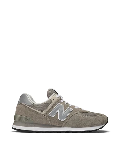 Мужские кроссовки New Balance ML574EVG замшевые серые - фото 1 - Miraton