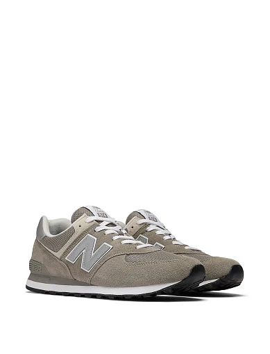 Мужские кроссовки New Balance ML574EVG замшевые серые - фото 3 - Miraton