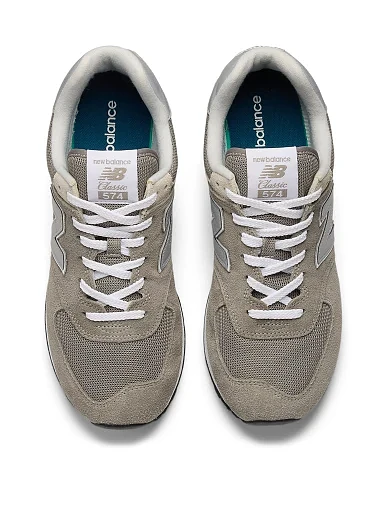 Мужские кроссовки New Balance ML574EVG замшевые серые - фото 6 - Miraton