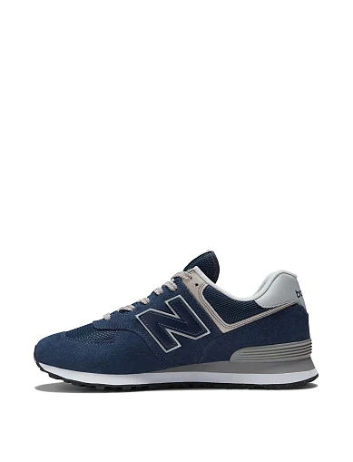 Мужские кроссовки New Balance ML574EVN замшевые синие - фото 4 - Miraton