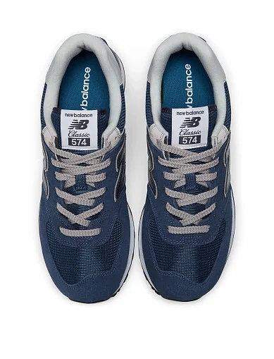 Мужские кроссовки New Balance ML574EVN замшевые синие - фото 6 - Miraton