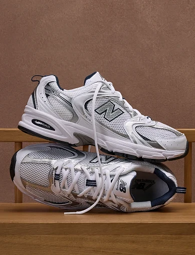 Женские кроссовки New Balance MR530SG из экокожи белые - фото 5 - Miraton