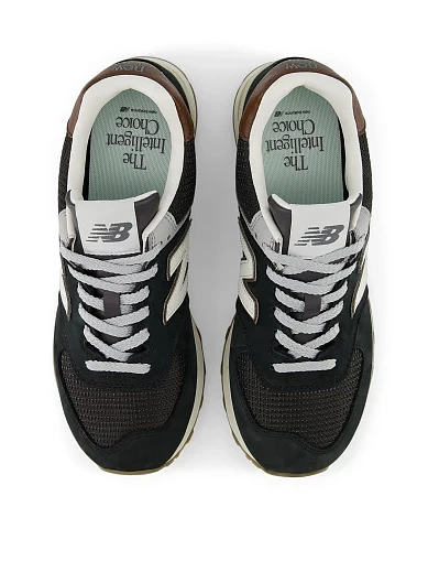 Мужские кроссовки New Balance U5748SB замшевые черные - фото 5 - Miraton