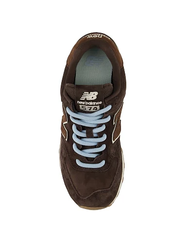 Женские кроссовки New Balance W57474P замшевые коричневые - фото 4 - Miraton
