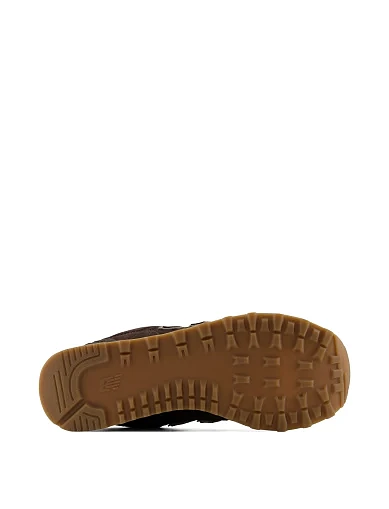 Женские кроссовки New Balance W57474P замшевые коричневые - фото 7 - Miraton