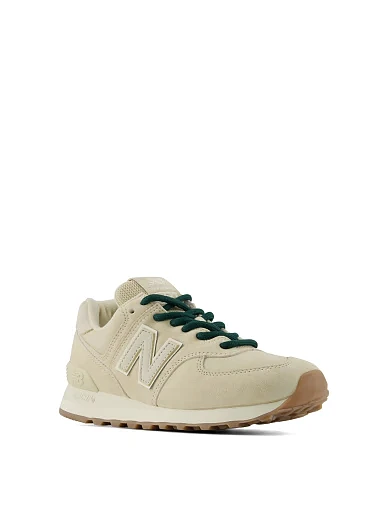 Женские кроссовки New Balance W57480T замшевые бежевые - фото 4 - Miraton