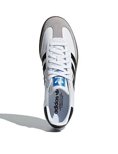 Мужские кеды Adidas SAMBA OG кожаные белые - фото 2 - Miraton