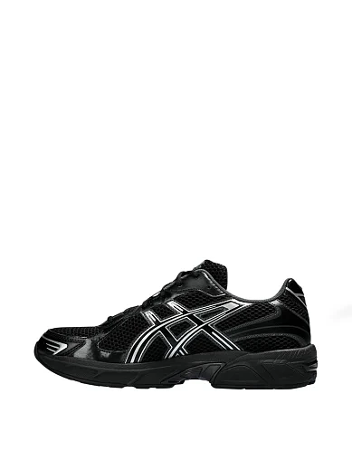 Мужские кроссовки Asics GEL-1130 из экокожи черные - фото 2 - Miraton