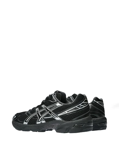 Мужские кроссовки Asics GEL-1130 из экокожи черные - фото 4 - Miraton