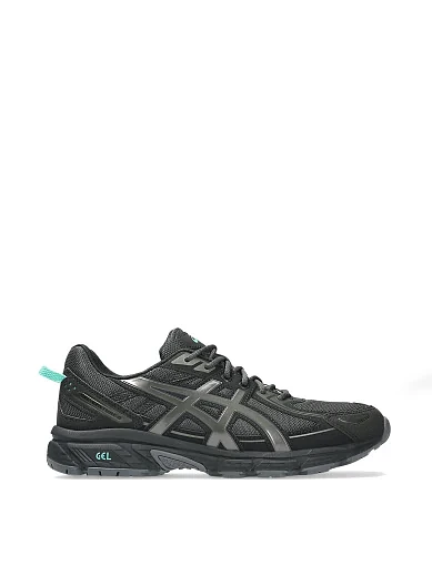 Мужские кроссовки Asics GEL-VENTURE 6 из экокожи черные - фото 1 - Miraton