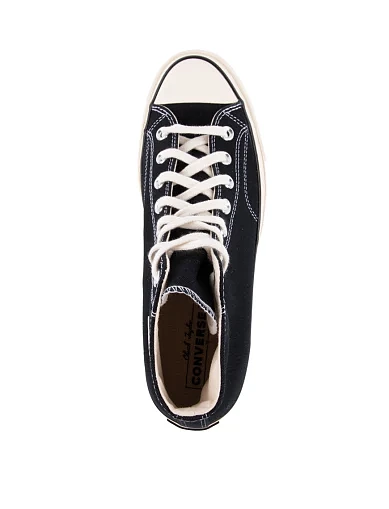 Жіночі кеди Converse Chuck 70 текстильні чорні(162050C) - фото 4 - Miraton