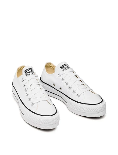 Жіночі кеди Converse Chuck Taylor All Star Lift текстильні білі(560251C) - фото 5 - Miraton