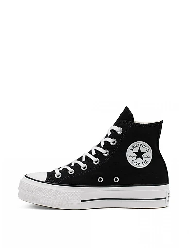 Жіночі кеди Converse Chuck Taylor All Star Lift текстильні чорні(560845C) - фото 2 - Miraton