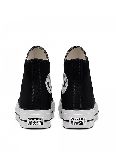 Жіночі кеди Converse Chuck Taylor All Star Lift текстильні чорні(560845C) - фото 8 - Miraton
