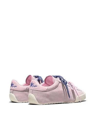 Женские кеды Converse Chuck Taylor Lo замшевые розовые - фото 4 - Miraton