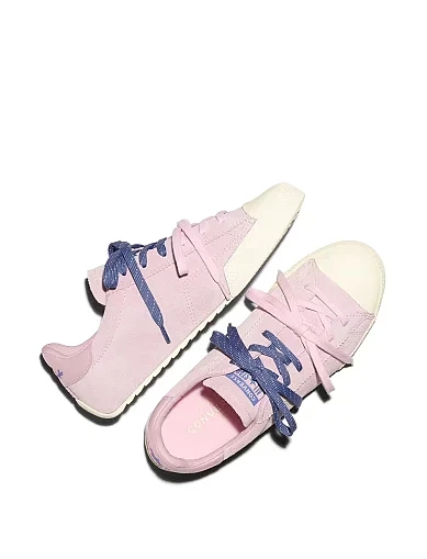 Женские кеды Converse Chuck Taylor Lo замшевые розовые - фото 5 - Miraton