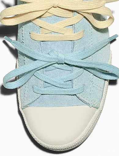 Жіночі кеди Converse Chuck Taylor Lo замшеві блакитні(A19131C) - фото 8 - Miraton