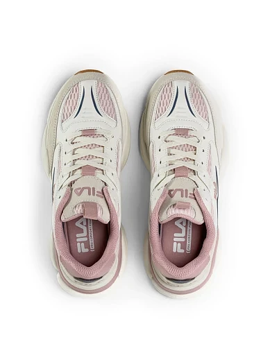 Женские кроссовки FILA RECADE из экокожи бежевые - фото 4 - Miraton