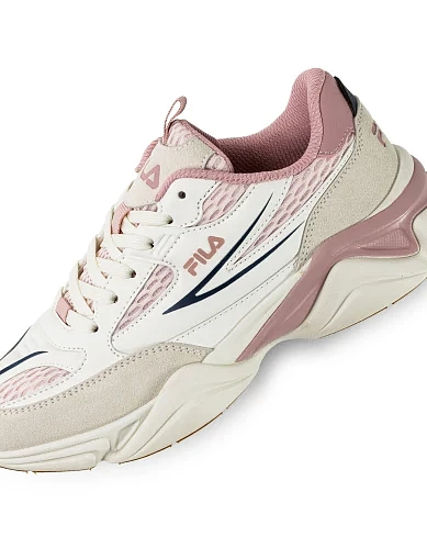 Женские кроссовки FILA RECADE из экокожи бежевые - фото 6 - Miraton