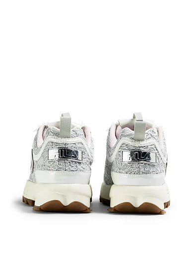 Жіночі кросівки FILA DISRUPTOR CQ wmn з екошкіри сірі(FFW0631) - фото 3 - Miraton