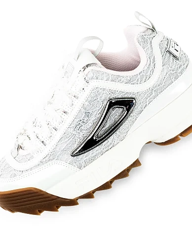 Жіночі кросівки FILA DISRUPTOR CQ wmn з екошкіри сірі(FFW0631) - фото 6 - Miraton